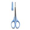 SHINING CROWN 4 Inches Premium Nose Hair Safety Scissors, Safety Blades with Rounded Tip for Trimming Kid's Nails, Facial Hair, Ear Hair, Eyebrow view 1