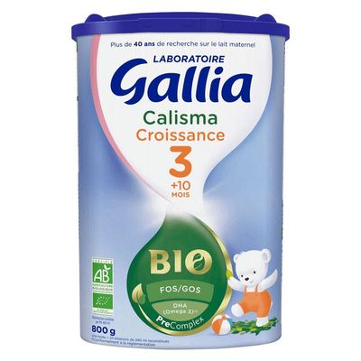 Gallia Calisma Growth 3rd Age + 10 Months Organic 800g