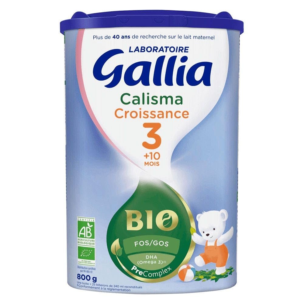 Gallia Calisma Growth 3rd Age + 10 Months Organic 800g