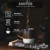 COFFEE CRUISE Santos Coffee Beans 1kg - Medium Roasting - Aroma Caramels - For All Coffee Machines - 100% Arabica view 4