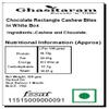 Ghasitaram Gifts Christmas Gifts - Chocolate Rectangle Cashew Bites in White Box view 2