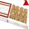 Ghasitaram Gifts Christmas Gifts - Baked Almond Anjeer Chocolate Biscuits in White Box view 1