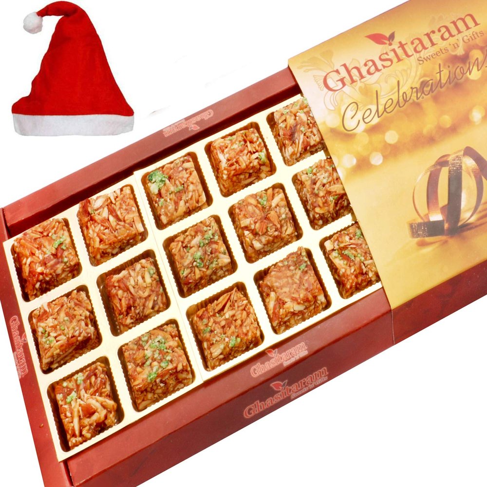 Ghasitaram Gifts Christmas Gifts - Roasted Almond Delight 18 pcs