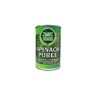Heera Spinach Puree - 395g - (Pack of 4)