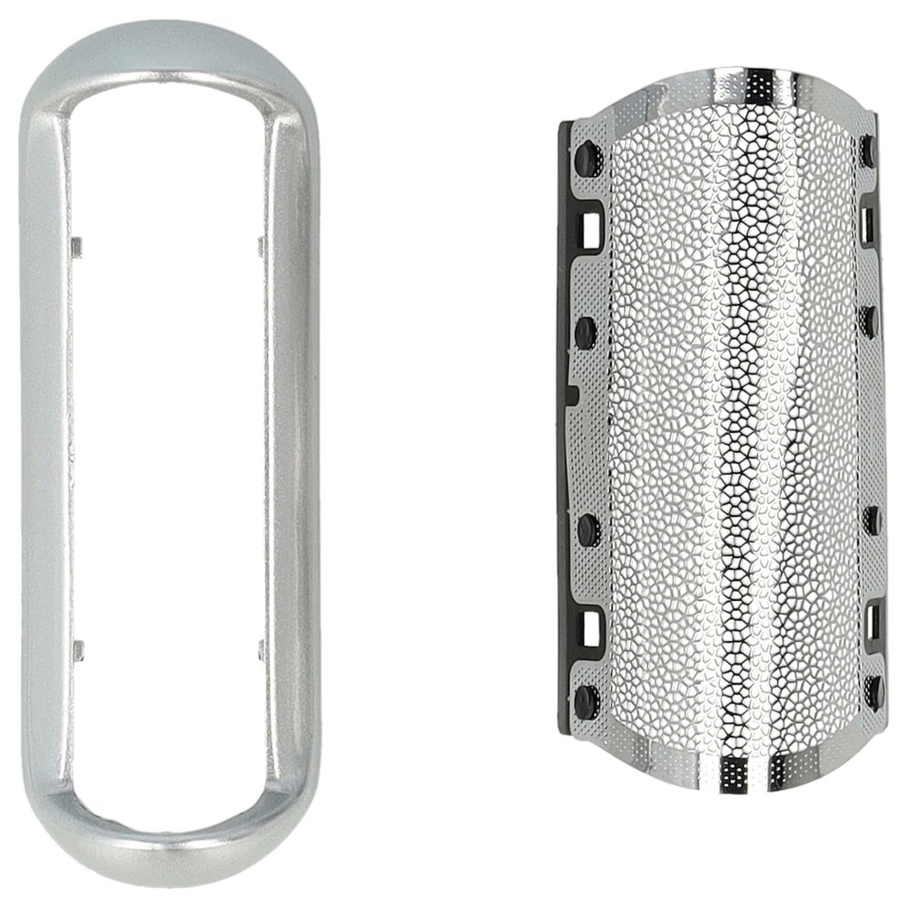 vhbw Replacement Shaver Foil Compatible with Braun Pocket P-80-1, P-90 Electric Shaver - with Frame, Silver