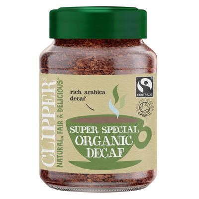 CLIPPER TEA Organic Instant Decaf Medium Roast, 100 GR