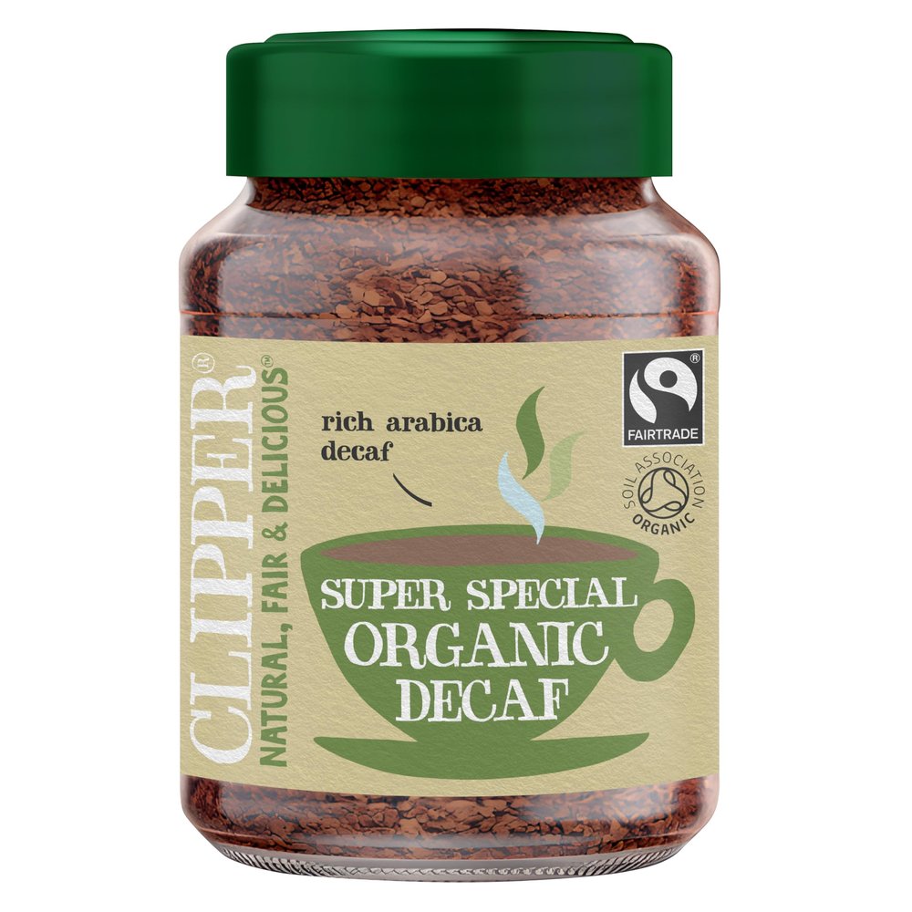 CLIPPER TEA Organic Instant Decaf Medium Roast, 100 GR