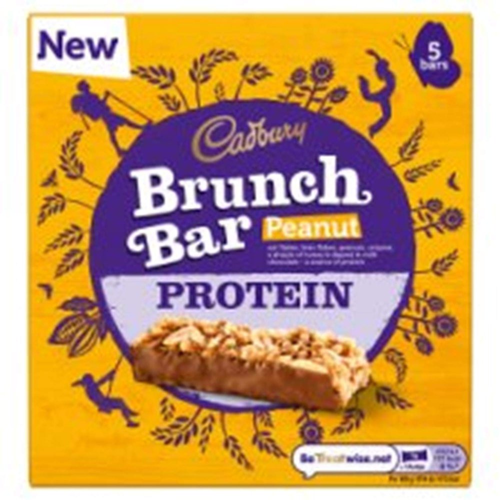 Cadbury Brunch Bar Peanut Protein 5 Bars 160g