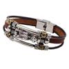 AchidistviQ Men's Vintage Punk Faux Leather Bracelet Dragon Head Charm Multilayer Bangle view 3