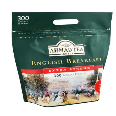 Ahmad Tea English Breakfast Tea extra strong - 300 Tagless Teabags