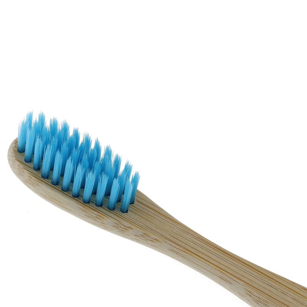 Vivco Eco Bamboo Biodegradable Toothbrush - Medium - Ocean Blue (7 Pack)