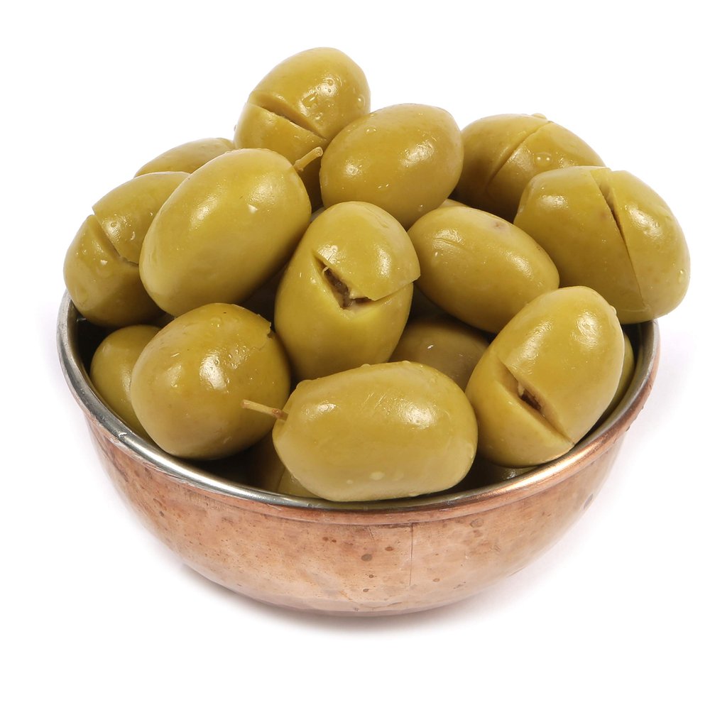 Dorri - Green Olives Cracked 500g (NDW) | Premium Green Olives, Healthy Party Snack (Available from 250g to 3kg)