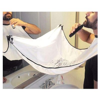 VOANZO 2PCS Beard Catcher for Beard Hair Shaving and Trimming, Cape Apron with Suction Cups Beard Shaping Tool and Beard Scissors