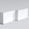 1600 x 540mm L-Shape Shower Bath Front Panel Gloss White Modern Bathroom view 3