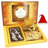 Ghasitaram Gifts Christmas Gifts Big Box of New Year Chocolate Bar, Plum Cake and Nutties