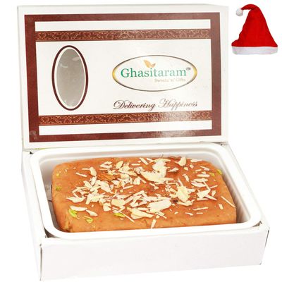 Ghasitaram Gifts Christmas Gifts - Jaggery (Gud) Cashew Mithai Cake