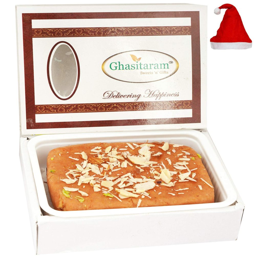 Ghasitaram Gifts Christmas Gifts - Jaggery (Gud) Cashew Mithai Cake