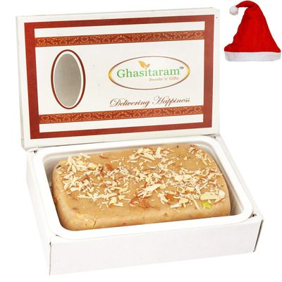 Ghasitaram Gifts Christmas Gifts - Honey Cashew Mithai Cake