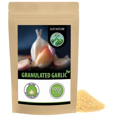 Alpi Nature Garlic Granules 500g 1.1 lb, Dried Minced Garlics, Granulated Garlic Seasoning