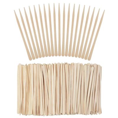 1000 Pieces Small Wax Sticks Wood Waxing Spatulas Applicator Sticks Wooden Craft Sticks Hair Nose Wax Stick for Hair Body Eyebrow Removal