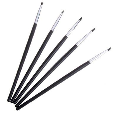 Angoter Dental Shaping Silicone Tooth Tool 5PCS Dental Resin Brush Pens for Adhesive Composite Cement Porcelain Teeth Tools