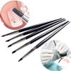 Angoter Dental Shaping Silicone Tooth Tool 5PCS Dental Resin Brush Pens for Adhesive Composite Cement Porcelain Teeth Tools view 3