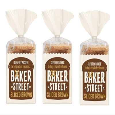 Baker street Brown Sliced Bread 550g Pack of 3