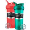 BlenderBottle Classic V2 Shaker Bottle Perfect for Protein Shakes and Pre Workout, 28-Ounce (2 Pack), Red, Green view 1