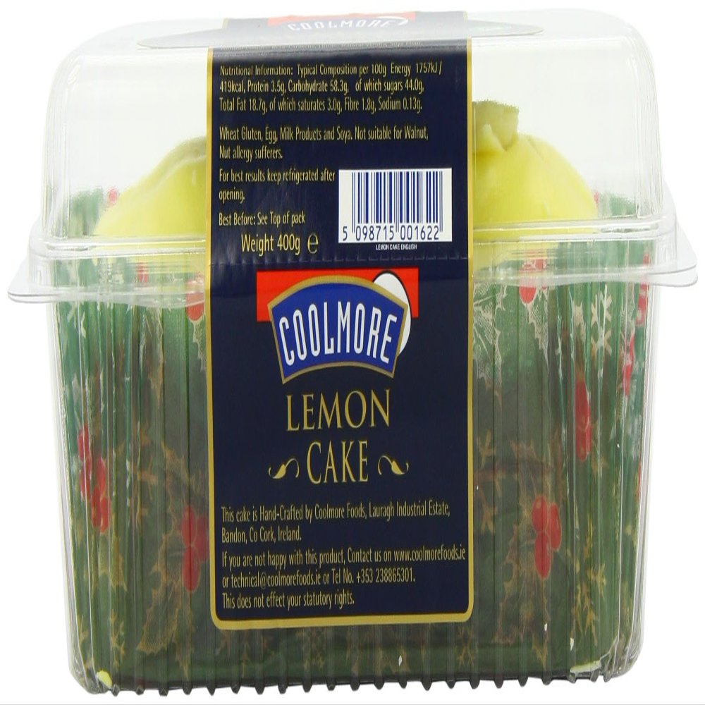 Coolmore Luxury Lemon Cake Moist & Luscious 99% FAT FREE! 400g
