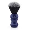 Blue Shaving Brush Resin Premium Handle & Black Synthetic Hair Great as a Gift view 1