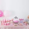 6 Months Cake Topper, Black Glitter Baby 1/2 Birthday Cake Topper, 100 Days, Baby Shower Party Decorations view 3