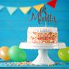 6 Months Cake Topper, Black Glitter Baby 1/2 Birthday Cake Topper, 100 Days, Baby Shower Party Decorations view 4