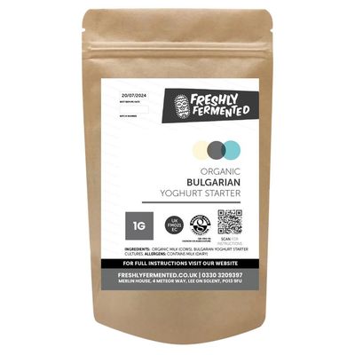 Freshly Fermented - Organic Certified Freeze Dried Yoghurt Culture, Bulgarian Style