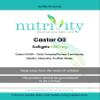 Castor Oil 500mg Soft Gels | Intestinal Help | Constipation Relief | Healthy Hair & Skin | Made in The UK to GMP Standards by Nutrivity (30) view 4