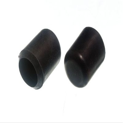 100 x Chair FERRULES Black Rubber Floor Protector Stick Ends 22MM 7/8 inch