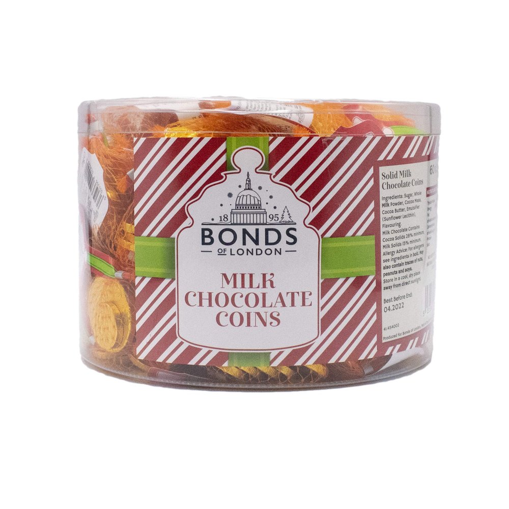 Bond of London Milk Chocolate Coins 60 x 25g