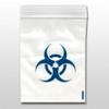 100 X 40 x 40mm Blue Biohazard / Tribal Heavy Duty Small Tiny Poly Plastic Sealy Grip Zip Lock Zipper Seal Gummy Bags Baggies BAGGYS (CPUK Exclusive) view 3