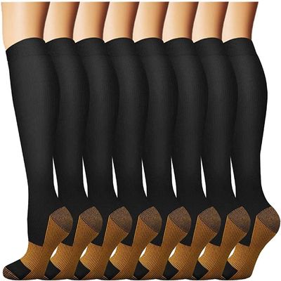 Compression Socks For Men & Women Circulation-Best For Medical Running Hiking Cycling 15-20 mmHg(L/XL)