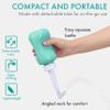 Cynpel Portable Bidet for Postpartum - 350ml Peri Bottle for Women - Upside Down Perineal Squirt Cleansing - Post Birth Travel Wash Pump - Blue view 4
