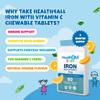 Health4All Kids Iron 60 Chewable Tablets 2 Months Supply, Vegan Sugar-Free Iron Supplement for Children 4+ Supports Learning, Growth & Immune System, Natural Orange Flavour, Made in UK (not Gummies) view 3