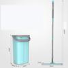 MU Cleanup Complete Wash and Dry Flat Mop and Bucket Cleaning System. Revolutionary Labour Saving Mop for All Floors,Blue view 2