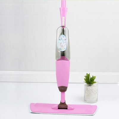 MU Water Spray Mop Spray Lazy Mopping Artifact Mop Mop Plate Hand-Washing Mop Support Water Spray Mop,Pink