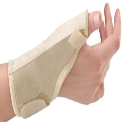Breathable Aluminium Thumb Immobilising Splint - Adjustable Wrist Strap Supplied to NHS for Arthritis, Tendonitis & Sports Injuries by Solace Care (Single) (Large)