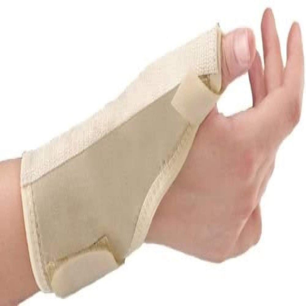 Breathable Aluminium Thumb Immobilising Splint - Adjustable Wrist Strap Supplied to NHS for Arthritis, Tendonitis & Sports Injuries by Solace Care (Single) (Large)