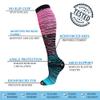 Copper Compression Socks 15-20 mmHg for Men & Women 8 Pairs Circulation Support for Nurses, Travel, Running, Hiking, Soccer,Gift,Pregnant, Nurses(S/M) view 3