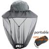 2 Pack Mosquito Head Net Hat Hats with Removable Veil Net Mesh Hiking Fishing Gardening Protect from Bee Mosquito for Women Men, Dark Gray view 4