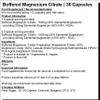 Buffered Magnesium Citrate Capsules | Vegan (30 Pack) view 2