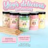 GREENDOSO Sugar For Candy Floss Machine (5x300g) - Pack of 5 Flavours (Strawberry/Cola/Apple/Marshmallow/Vanilla) - Natural Colourings & Flavours - 50 Sticks view 2