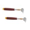 2pcs Children Gifts Childrens Gifts Stainless Steel Back Scratcher Mens Present Tools for Men Extendable Back Scratcher Guy Present Scraper Man Portable Wooden view 1