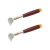 2pcs Children Gifts Childrens Gifts Stainless Steel Back Scratcher Mens Present Tools for Men Extendable Back Scratcher Guy Present Scraper Man Portable Wooden view 2